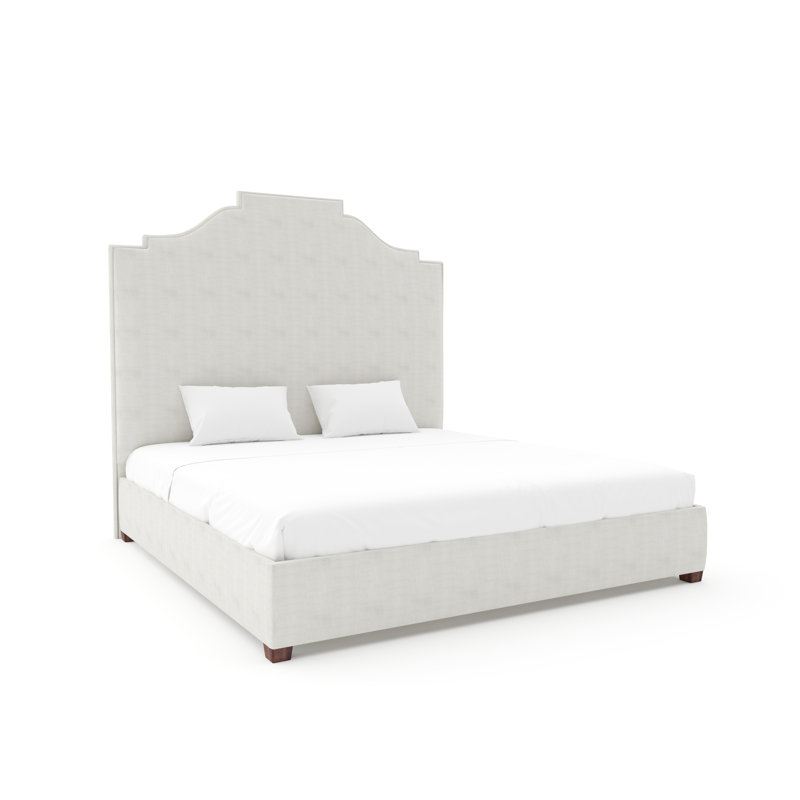 Nina Bed With 11" Rails, Maestro Ultra Performance Linen, Twin, Espresso