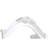 Estrella White Finish Mirror