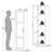 Tall Storage Cabinet with Single Door,Space-Saving Design for Small Spaces-343784692