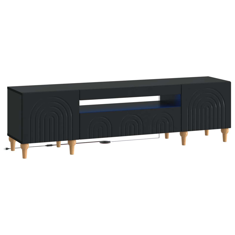 Unfinished with Fireplace Included, Black
