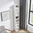 8-Tier Media Tower Rack, CD DVD Slim Storage Cabinet With Adjustable Shelves, Tall Narrow Bookcase Display Bookshelf For Home Office,Multi-Functional Double-Decker Bookcase-905057711