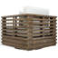 Fauteuil pivotant en eucalyptus Tortuga