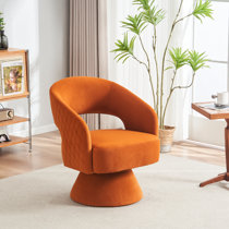 Wayfair  Orange Polyester & Polyester blend Accent Chairs You'll Love in  2023