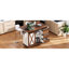- Îlot de cuisine de style 55,5 po, abattant, étagère à épices, tiroirs de rangement et tablettes d'organisation de salle à manger,-2122898318