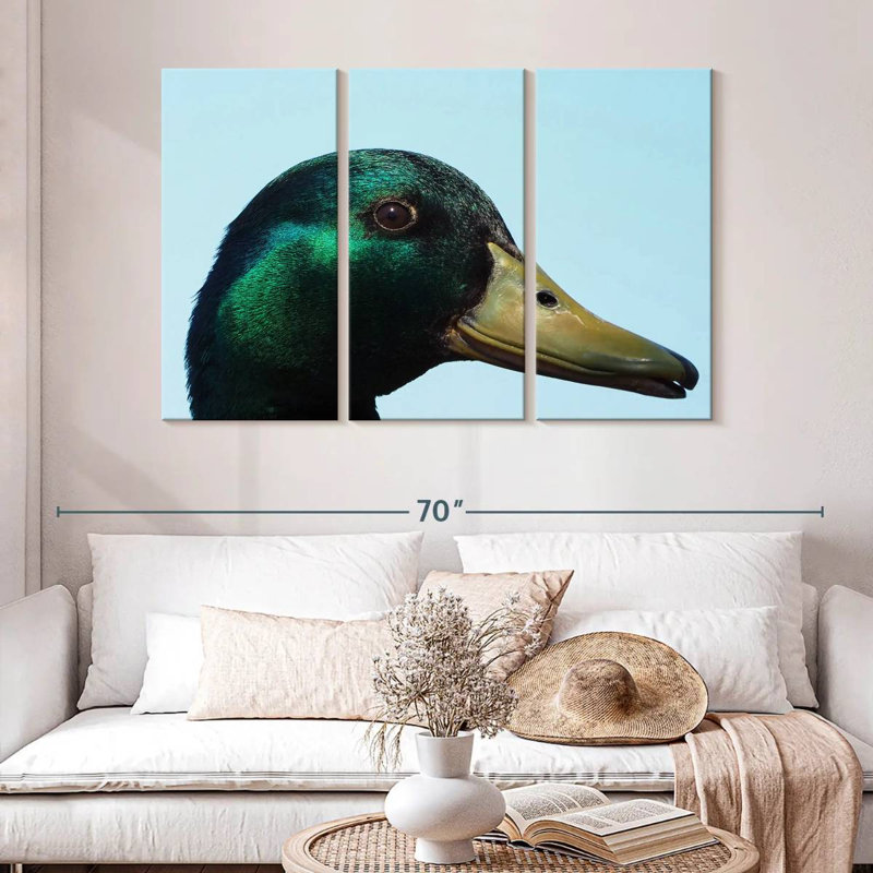 Brampt Mallard Duck Close Up, 32" H x 50" W