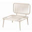 Fauteuil de patio modulaire sans accoudoirs, coussin de 10 cm, structure en acier, siège moderne