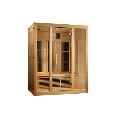 Dynamic Infrared Bellevue 3 - Person Bluetooth Compatible FAR Infrared Sauna in Hemlock