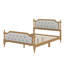 Structure de lit en bois massif de style traditionnel avec tête de lit capitonnée-66968535-66968530