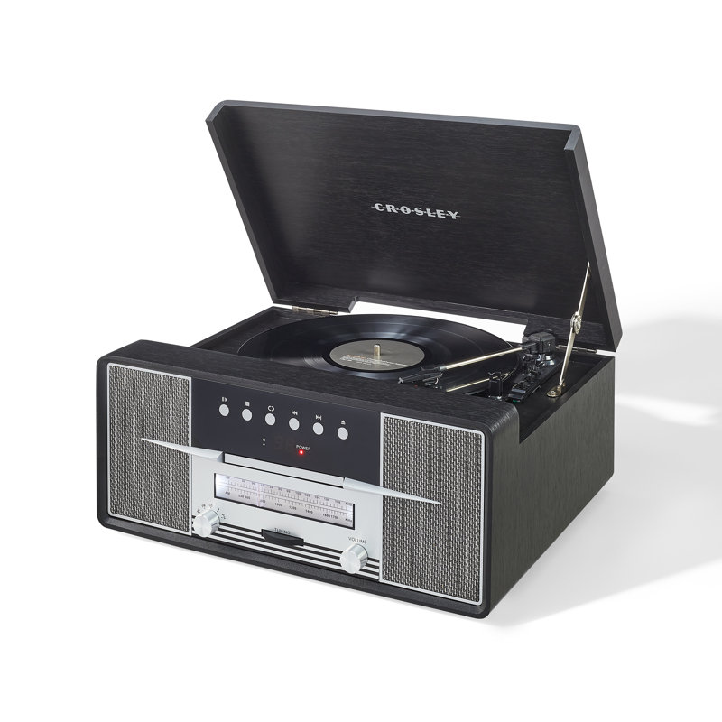 Tourne-disque décoratif 7-en-1 Rhapsody, Noir
