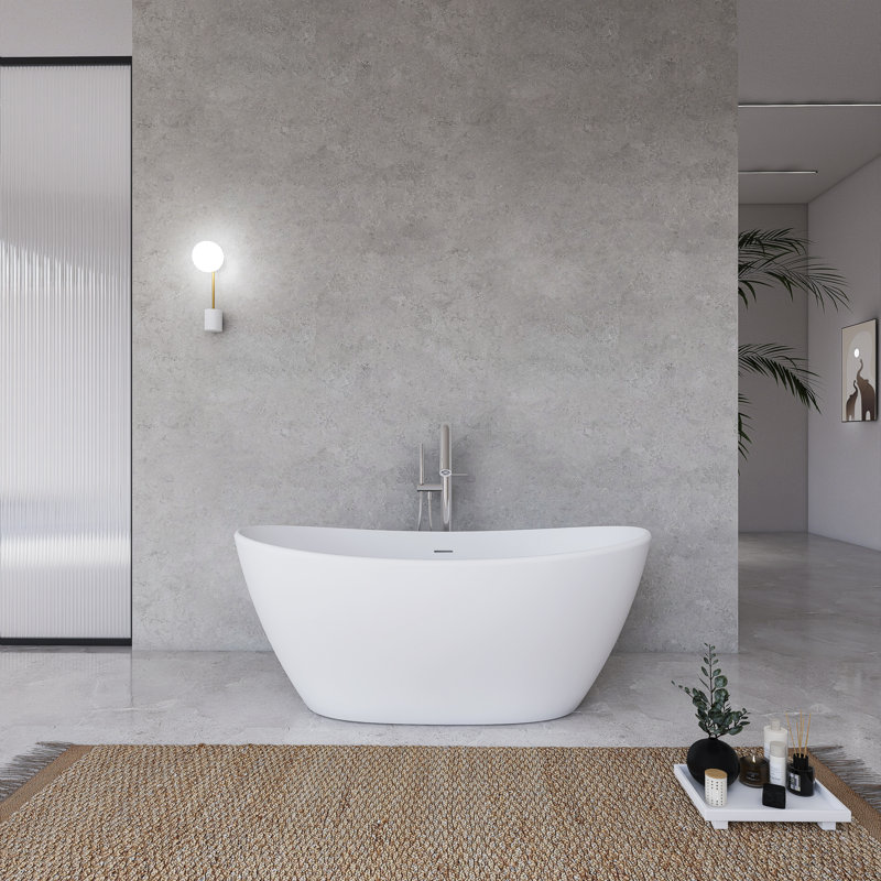 326 x 31.5'' Freestanding Soaking Bathtub