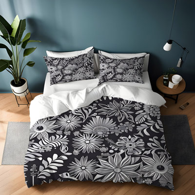 Polyester Floral Duvet Cover