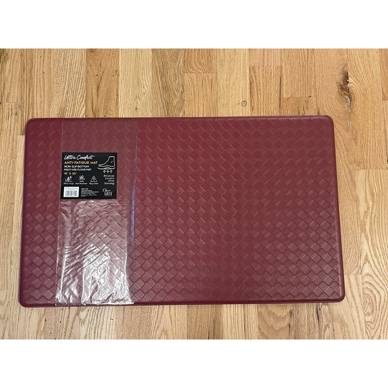 Non-Slip Bath Rug, 18", 30", Silver