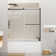 59"W x 60" H Single Sliding Frameless Tub Door with 5/16"(8mm) Clear Tempered Glass
