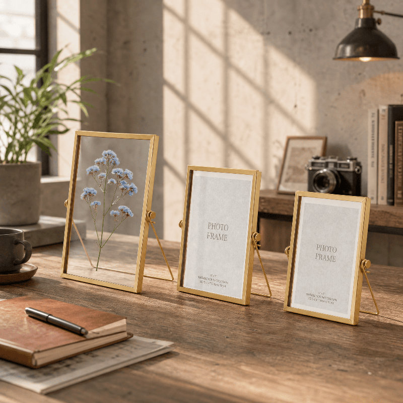 Three-Piece Metal Picture Frame Set
