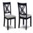 7-Pc Dinette Set Light Black Gray Rectangular Table Grey Upholstered Chairs