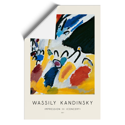 Impression Iii Print by Wassily Kandinsky - Frameless Print