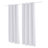 Blackout Curtains, 2 Panels Set Grommet Room Darkening Curtain, 52x84 inch, White Blocking Drapes for Bedroom and Living Room, Solid Thermal Insulated Drapes, Noise Reducing Window Treatments
