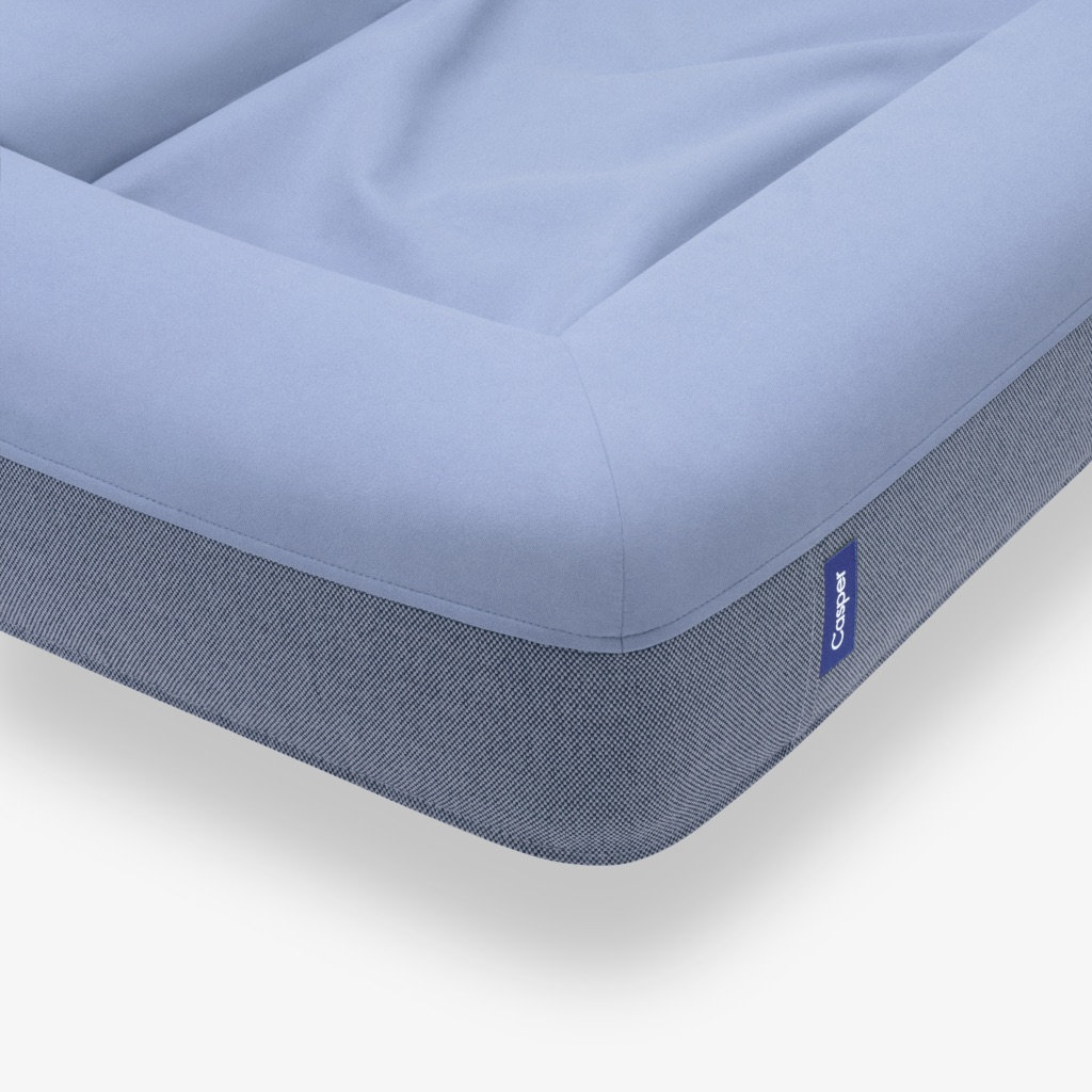 The Casper Dog Bed, Large (45" W x 35" D x 7"H), Blue
