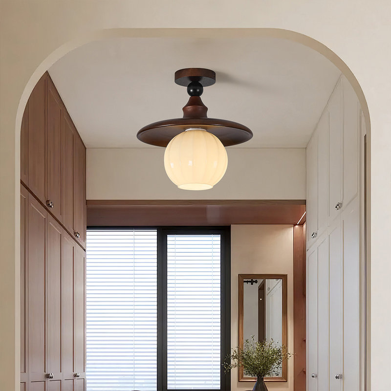Glass Semi Flush Mount