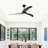 52" Ceiling Fan, Solid Wood Blades Ceiling Fan With Light With Remote Control, Noiseless Reversible Motor, 6 Speed, 3 Color, For Patio Living Room, Bedroom, Office, Indoor-1922236369-1922236375