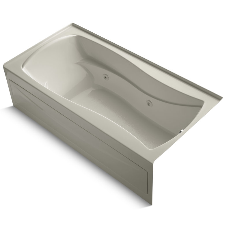 Mariposa 72" x 36" Whirlpool Bathtub, Sandbar, Left