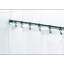 250cm Straight Shower Curtain Rod & Hook Set