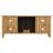 Kneeland 58" Open Storage Media Console with Electric Fireplace-900274170