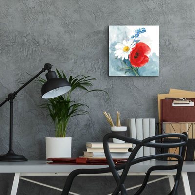 «Red White and Bloom» par Danhui Nai, art mural en verre acrylique