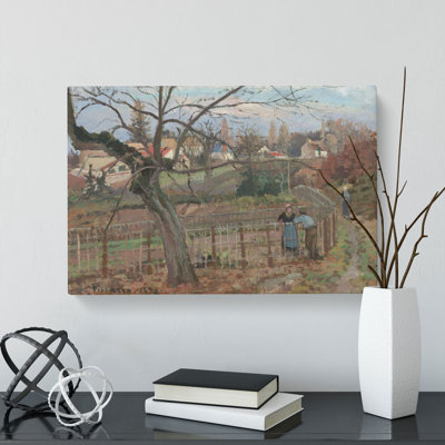 The Fence 1985.64.31 by Camille Pissarro - Wrapped Canvas