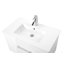 Ce meuble-lavabo mural de 32 pouces avec tiroirs doubles, système de fermeture en douceur, lavabo en céramique crée un espace de salle de bain moderne et minimaliste-125515058