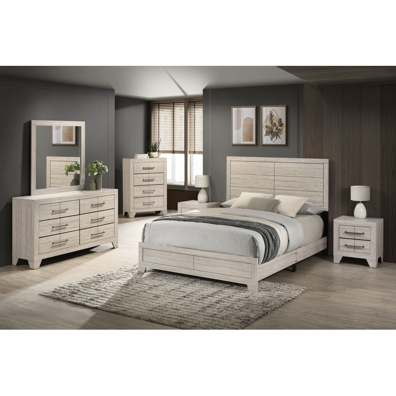 Ensemble de chambre à coucher 6 pièces Deegan, Très grand