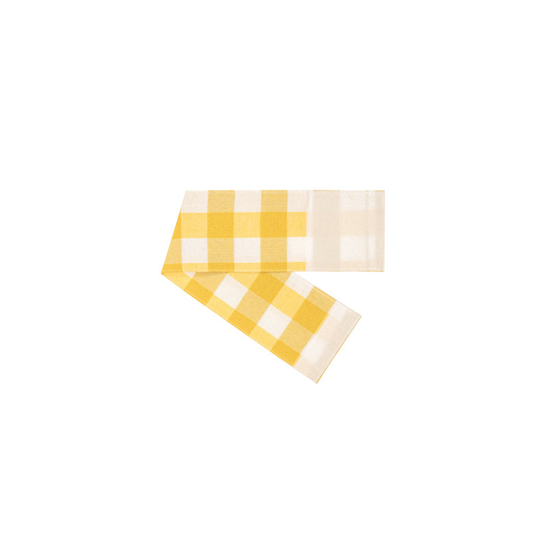 Panneau de rideau d'intérieur semi-transparent Janela, L 72 po x L 72 po, Jaune