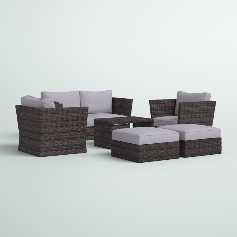 Anndale Fully Assembled 6 - Person Seating Group with Cushions