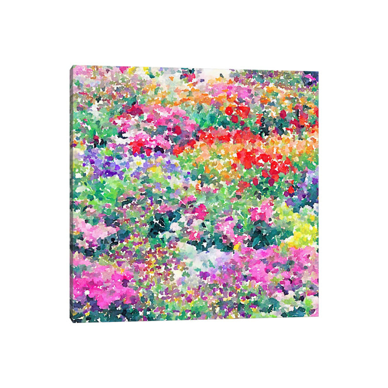 «Secret Garden» par Jacqueline Maldonado - reproduction d'art textuel, H 18 po x l 18 po x 1,5 po, Toile tendue