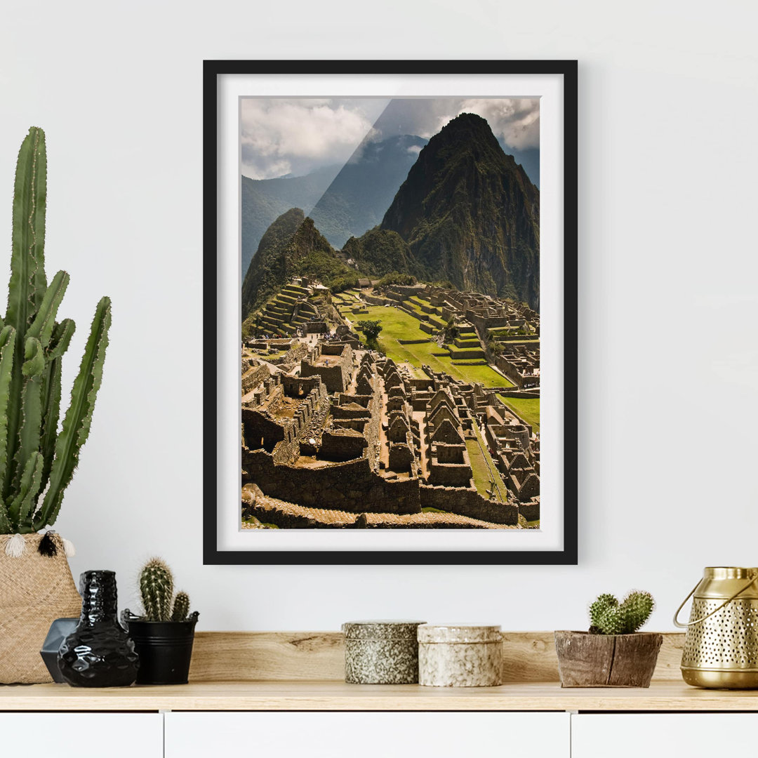 Gerahmter Fotodruck Machu Picchu