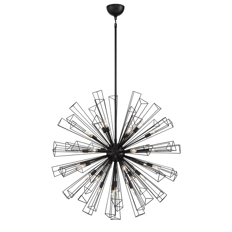 Dendelio 29 light Chandelier, Black