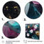 «Liddle», impressions sur toile mauves et vertes-88539580-88539587