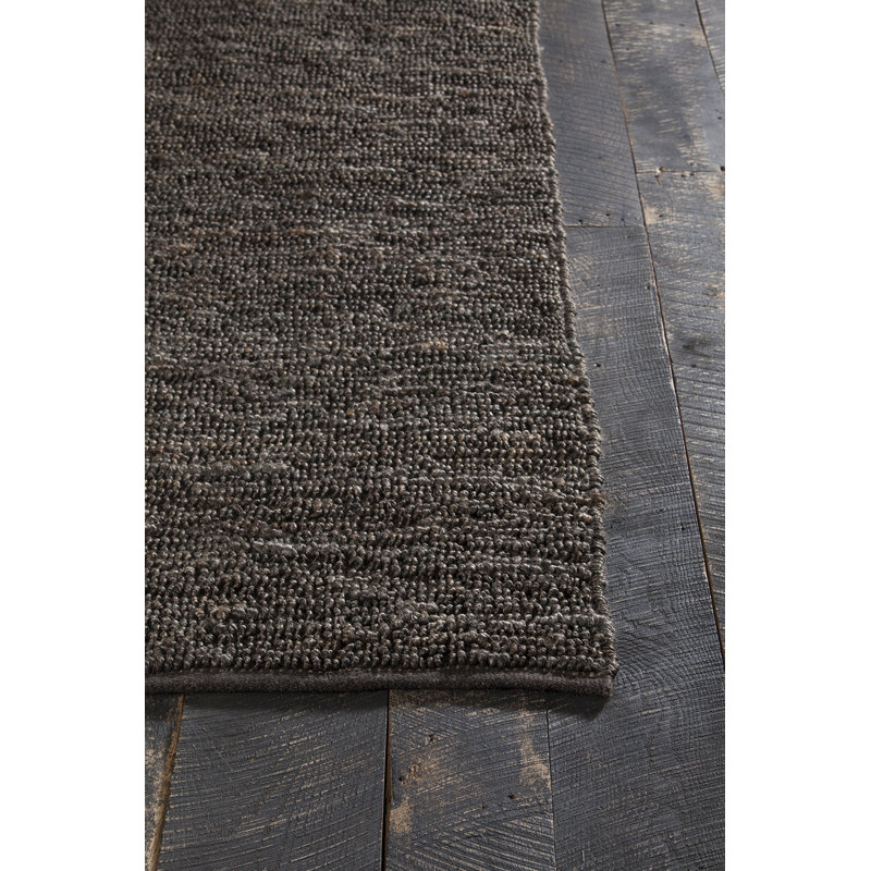 Arlene Hand Loomed Modern Area Rug in Brown, Rectangle 5' x 7'6"