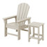 Chaise Adirondack d'extérieur en poly Laguna pour enfants avec table d'appoint