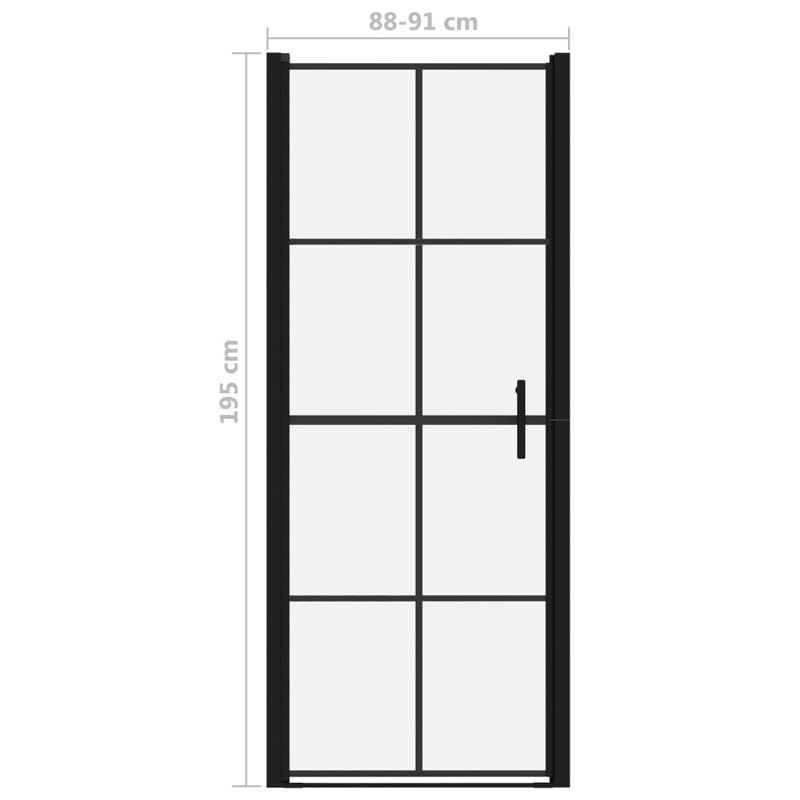 Jessen 358.3mm W x 767.7mm H Pivot Framed Shower Door with Clear Glass