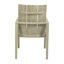 Chaise avec accoudoirs Ashland en teck - Huître-385163668-269275577-401042648