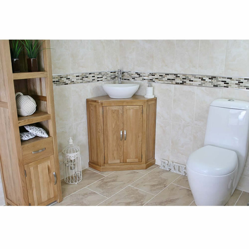 Elias 550 mm Freestanding Single Vanity with Vessel Ceramic Basin
