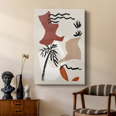Soft Palms II -Custom Wrapped Gallery Cavas