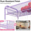 3-Tier Metal Rolling Cart With Wheels - Sturdy Mesh Wire Utility Cart With 3 Hooks, Easy Assembly Storage Trolley For Kitchen, Bathroom, Laundry Room, Office
