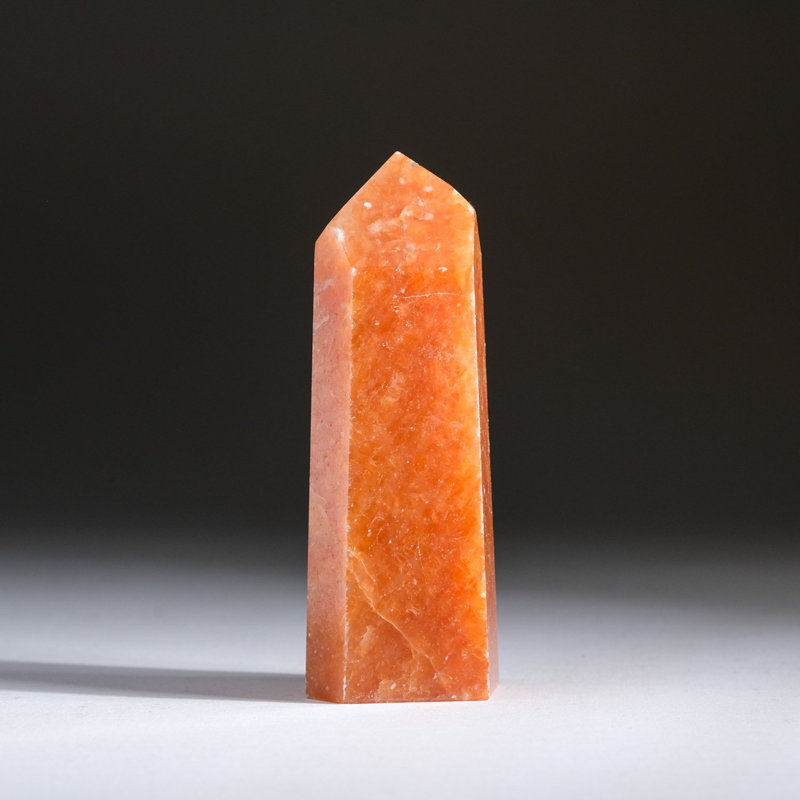 Obélisque de quartz tangerine
