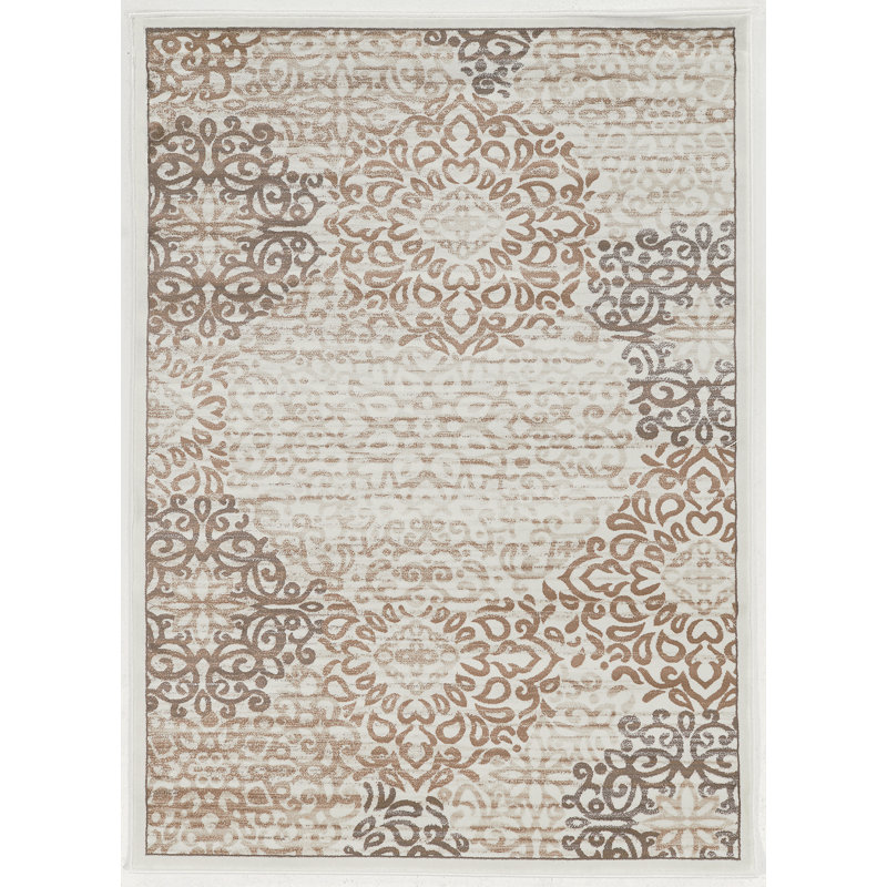 Tapis os / ivoire Ackermanville, Rectangle 5 pi 3 po x 7 pi 3 po