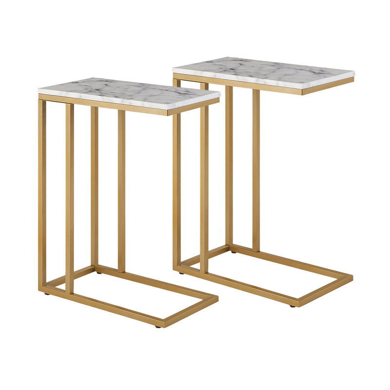 Ensemble de tables de bout Lyndsey, Gold