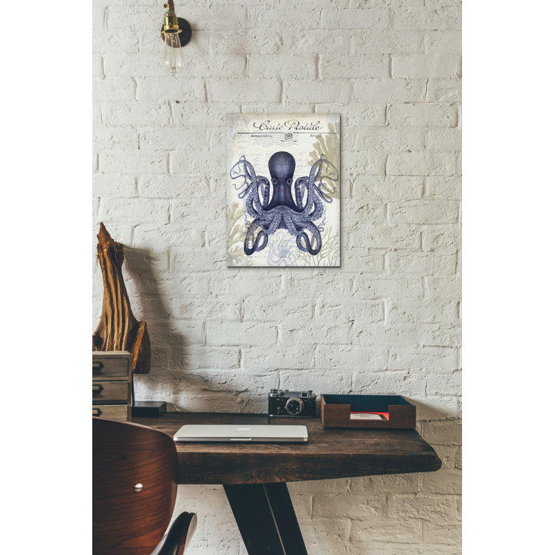 «Seaside Post card Cream C», impression sur toile tendue, H 16 po x l 12 po x P 0,75 po