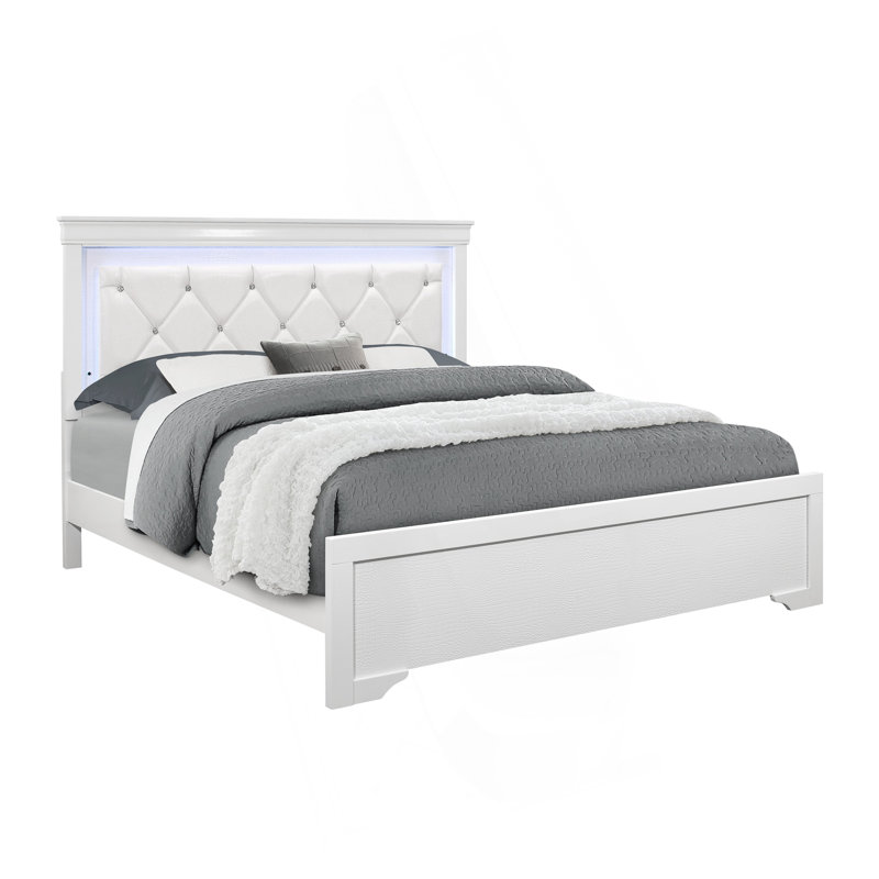 LAMPE BLANCHE AVEC DEL, Lit double