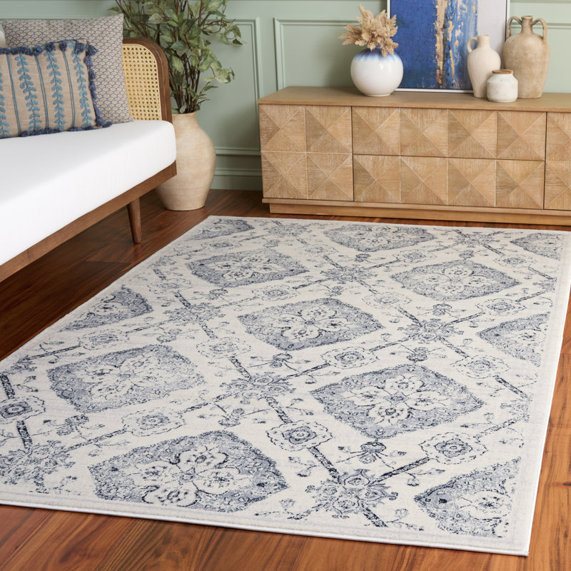 Joana Performance Floral Rug, Rectangle 5'1" x 7'6"